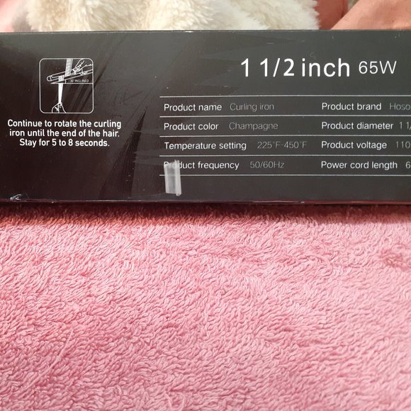 Brand New Hoson Professional Hair Curler- 1 1/2" - Picture 3 of 3